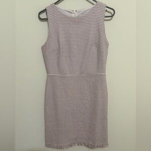 Loft dress, size 4P, pink/black/white